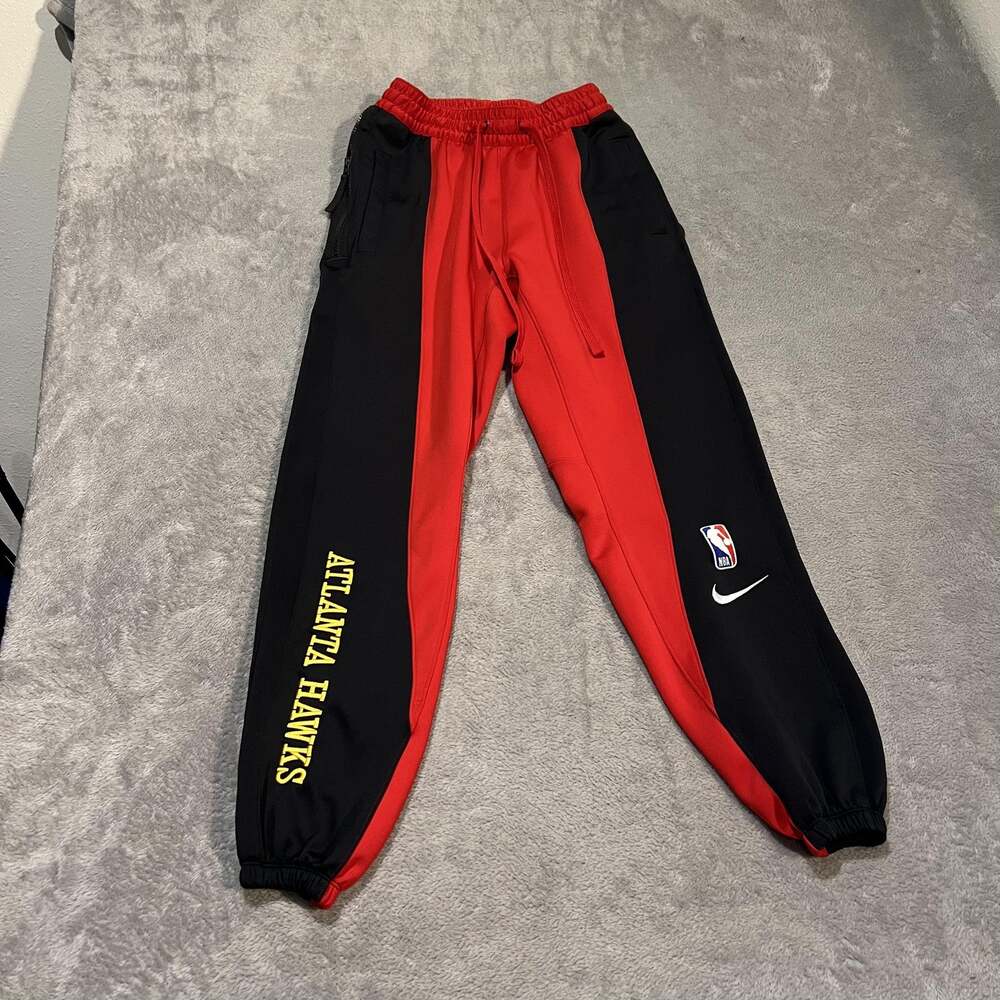 Atlanta Hawks Pants Mens XS Red Black NBA Basketball Nike Dri-FIT Spotlight